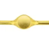 9ct Yellow Gold Gents Ring Kg4823 2.00mm Hallmarked Fully Annealed Round Signet 13mm, 100% Recycled Gold