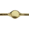 18ct Yellow Gold Gents Ring Kg4823 2.00mm Hallmarked Fully Annealed Round Signet 13mm, 100% Recycled Gold
