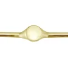 18ct Yellow Gold Gents Ring Kg4822 2.00mm Hallmarked Fully Annealed Round Signet 11mm, 100% Recycled Gold