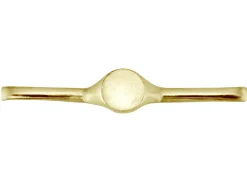18ct Yellow Gold Gents Ring Kg4822 2.00mm Hallmarked Fully Annealed Round Signet 11mm, 100% Recycled Gold