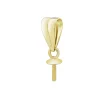 9ct Yellow Gold Grooved Bail With 3mm Thread Cup