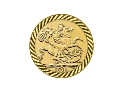 9ct Yellow Gold Half Sovereign 4 Claw Dia
