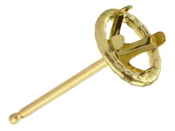 18ct Yellow Gold Halo Setting Lightweight 3mm