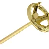 18ct Yellow Gold Halo Setting Lightweight 4mm