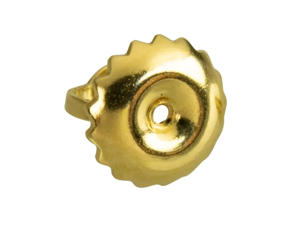 9ct Yellow Gold Heavy Threaded Scroll, 100% Recycled Gold