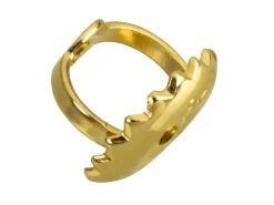 18ct Yellow Gold Heavy Threaded Scroll, 100% Recycled Gold