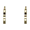9ct Yellow Gold Hexagon Hoop Earrings