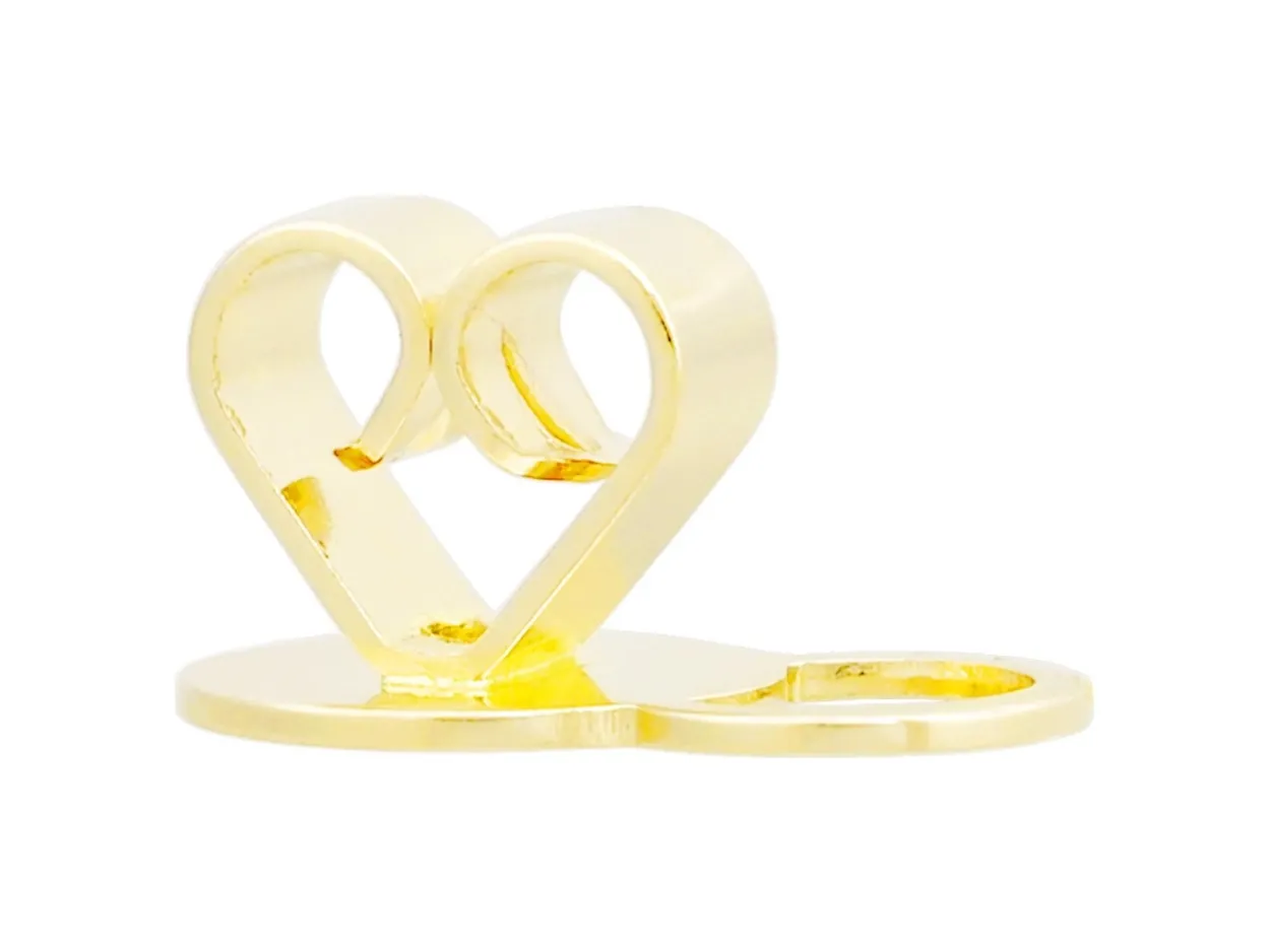 9ct Yellow Gold Hollow Support Scroll