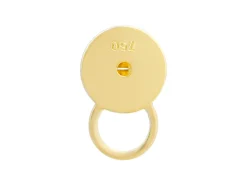 18ct Yellow Gold Hollow Support Scroll