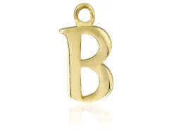 9ct Yellow Gold Letter B Initial Charm