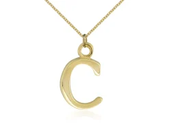 9ct Yellow Gold Letter C Initial Charm