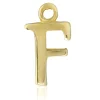 9ct Yellow Gold Letter F Initial Charm