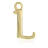 9ct Yellow Gold Letter L Initial Charm