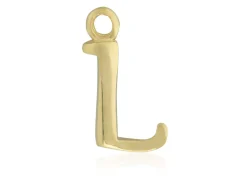9ct Yellow Gold Letter L Initial Charm