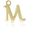 9ct Yellow Gold Letter M Initial Charm