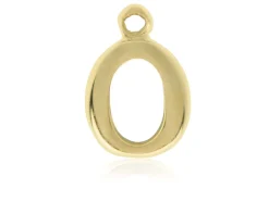 9ct Yellow Gold Letter O Initial Charm