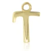9ct Yellow Gold Letter T Initial Charm