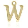 9ct Yellow Gold Letter W Initial Charm