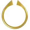 9ct Yellow Gold Light Knife Edge D Shape Ring Shank Size M