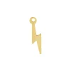 9ct Yellow Gold Lightning Bolt 14x4mm