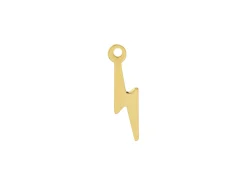 9ct Yellow Gold Lightning Bolt 14x4mm