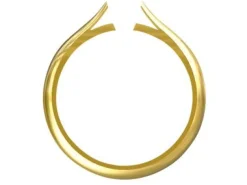 18ct Yellow Gold Light Tapered Ring Shank Without Cheniers Size M