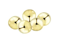 9ct Yellow Gold Lightweight 1 Hole Bead With Cup 2.5mm Pack of 5