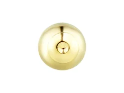 9ct Yellow Gold Lightweight 1 Hole Bead With Cup 4mm Pack of 5