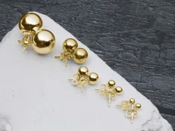 9ct Yellow Gold Lightweight 1 Hole Bead With Cup 3mm Pack of 5