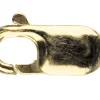 9ct Yellow Gold Lobster Trigger Clasp Catch Oval 13mm