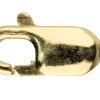 9ct Yellow Gold Lobster Trigger Clasp Catch Oval 9mm