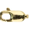 9ct Yellow Gold Lobster Trigger Clasp Catch Oval 7mm