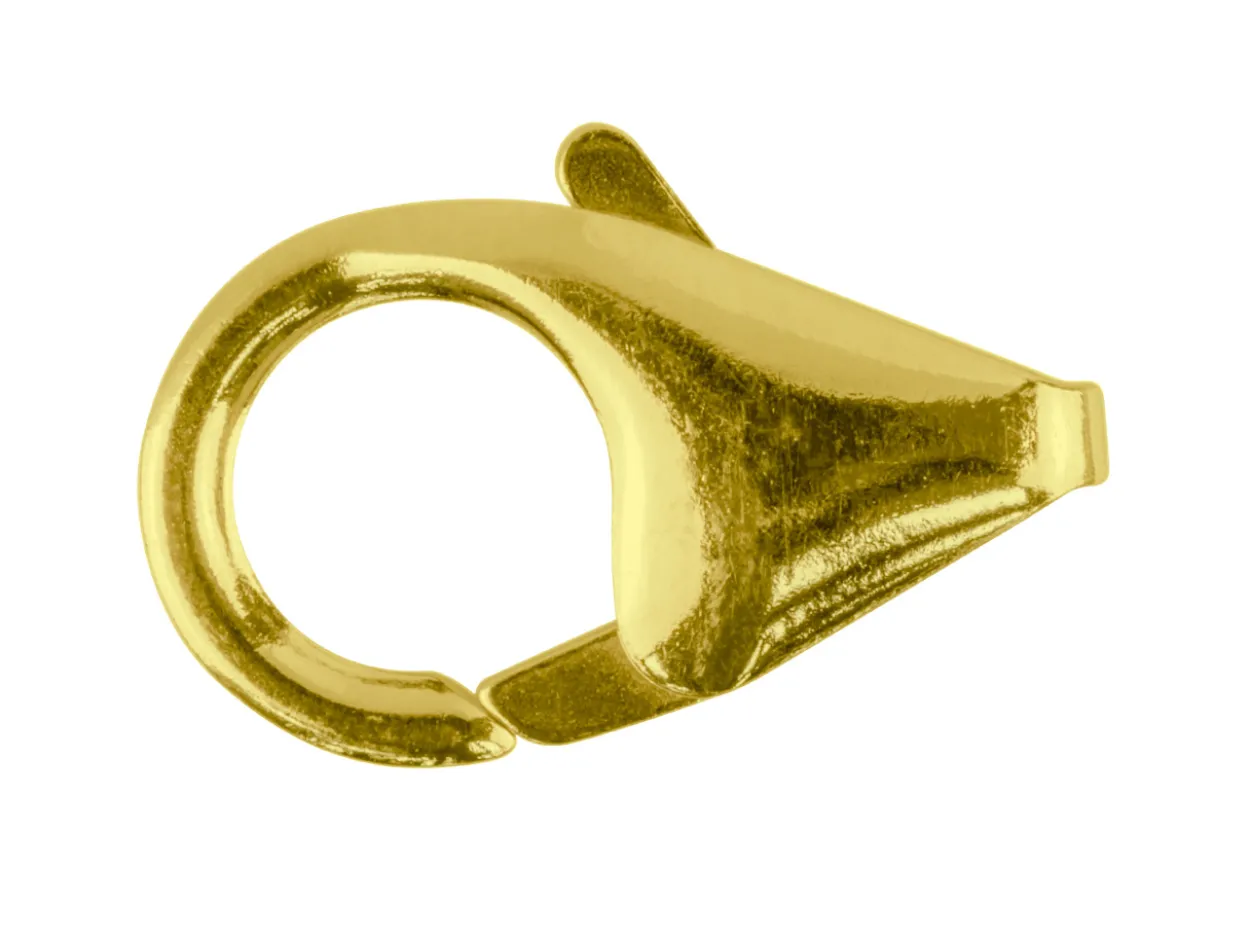 9ct Yellow Gold Lobster Trigger Clasp Catch 14mm