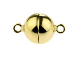 9ct Yellow Gold Magnetic Ball Clasp 8mm
