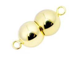 9ct Yellow Gold Magnetic Peanut Clasp 8mm
