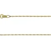 9ct Yellow Gold 1.0mm Barleycorn Chain 20"/50cm Hallmarked