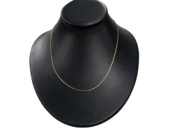 9ct Yellow Gold 1.4mm Barleycorn Chain 20