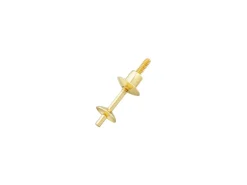 9ct Yellow Gold 3.5mm Cup And Peg With 4mm Threaded Ear Back