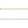 18ct Yellow Gold 0.8mm Diamond Cut Curb Chain 16"/40cm Unhallmarked