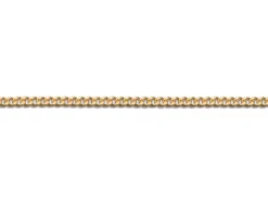 18ct Yellow Gold 0.8mm Diamond Cut Curb Chain 16