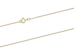 18ct Yellow Gold 0.6mm Diamond Cut Curb Chain 18"/45cm Unhallmarked