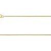 9ct Yellow Gold 0.8mm Diamond Cut Curb Chain 22"/55cm Light Hallmarked