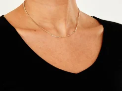 9ct Yellow Gold 1.8mm Diamond Cut Curb Chain 16