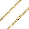 9ct Yellow Gold 2.1mm Diamond Cut Curb Chain 20"/50cm Hallmarked