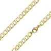 9ct Yellow Gold 5.7mm Diamond Cut Metric Curb Chain 18"/45cm Hallmarked