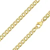 9ct Yellow Gold 5.5mm Diamond Cut Metric Curb Chain 18"/45cm Hallmarked