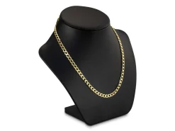 9ct Yellow Gold 5.5mm Diamond Cut Metric Curb Chain 18