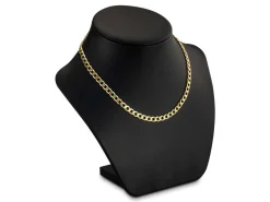 9ct Yellow Gold 5.5mm Diamond Cut Metric Curb Chain 16