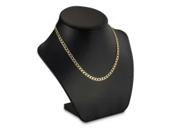 9ct Yellow Gold 4.8mm Diamond Cut Metric Curb Chain 16