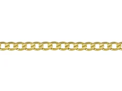 9ct Yellow Gold 3.0mm Diamond Cut Metric Curb Chain 18